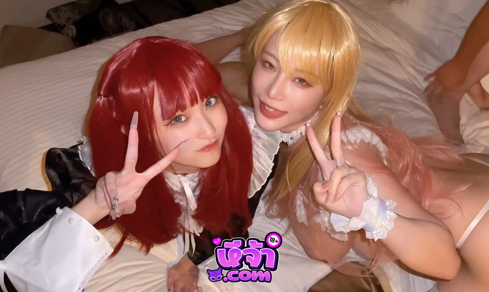 คลิปโป๊ myfans น้องycancan สาวสวยหุ่นดีทั้งคู่ คอสแต่งชุดเมดยั่วเย็ด จัด2-1สวิง ดูดควยเลียไข่ ขึ้นขย่มกระแทกทีละคน ร้องครางลั่นห้อง อิจฉาชิบหาย